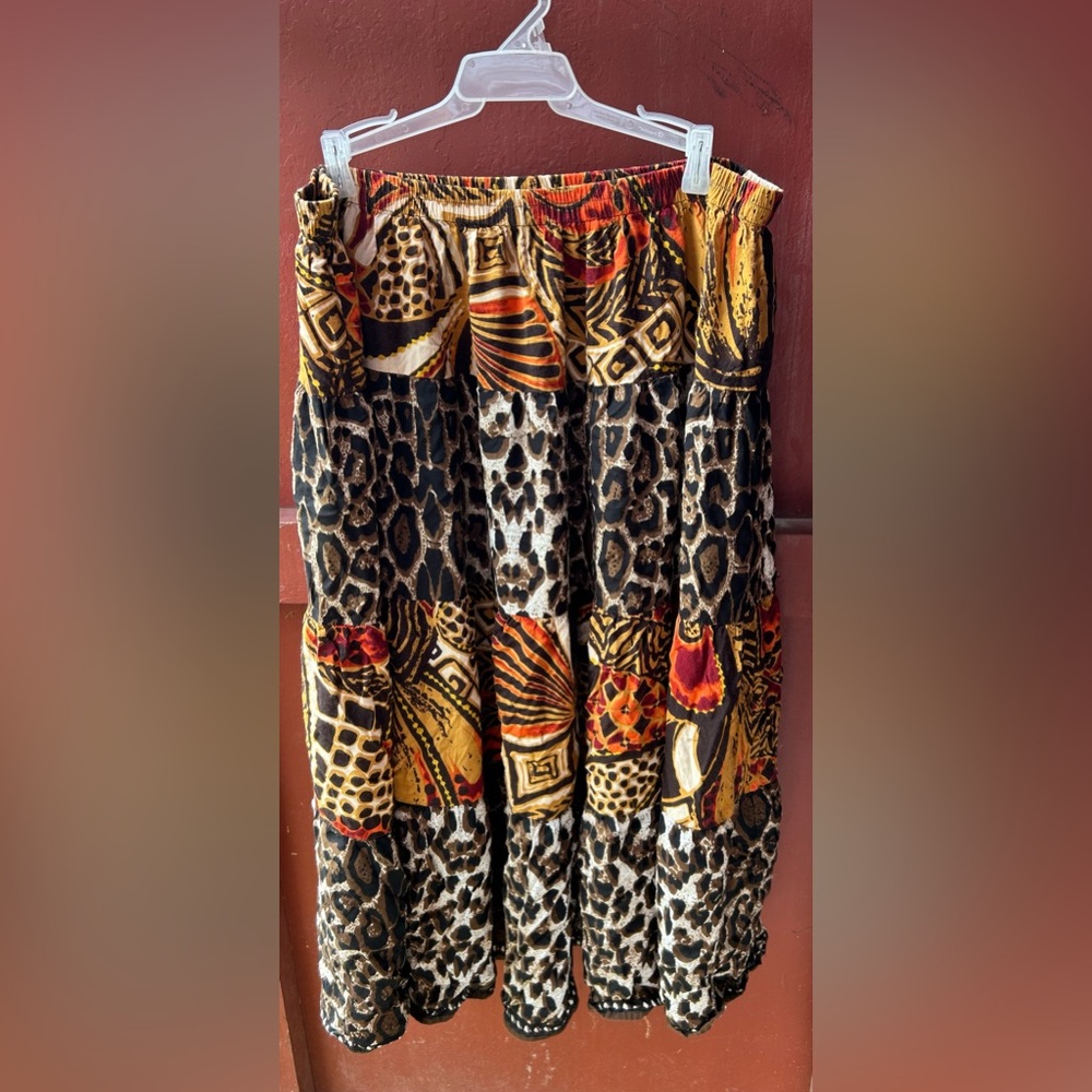 Choices Leopard Print Maxi Skirt